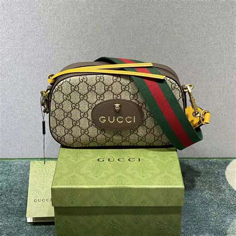 gucci gg supreme messenger bag small|Gucci neo vintage bag.